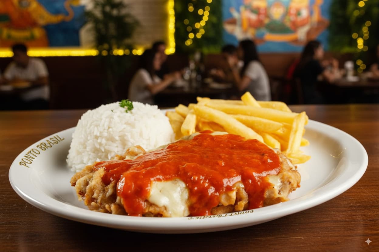 Parmegiana de pollo- Ponto Brasil