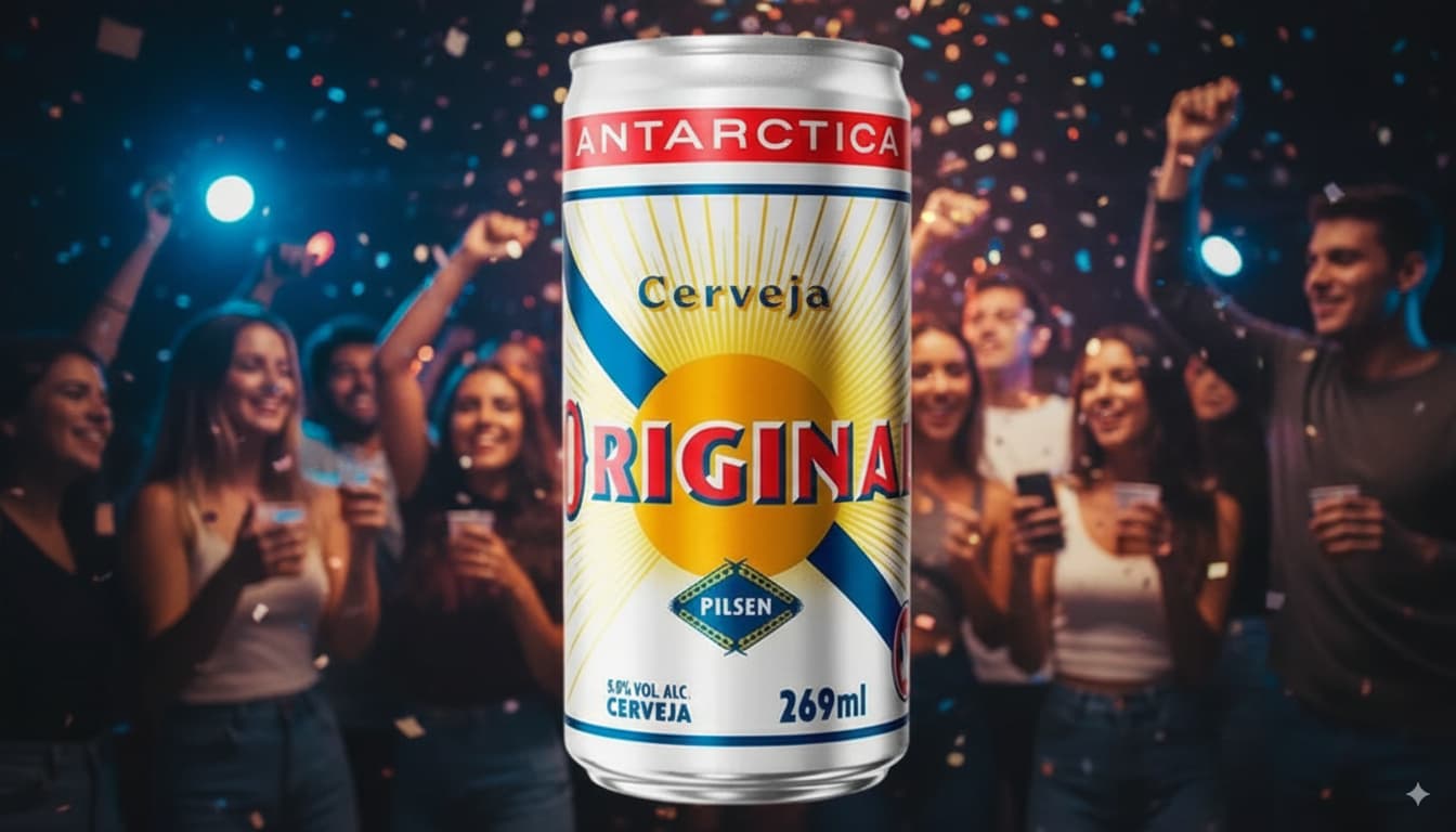 Cerveja Antarctica Original 269 ml – lager brasileña refrescante