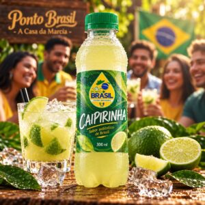 Botella de 300 ml con la esencia de dos Caipirinhas hechas con Cachaza brasileña.
