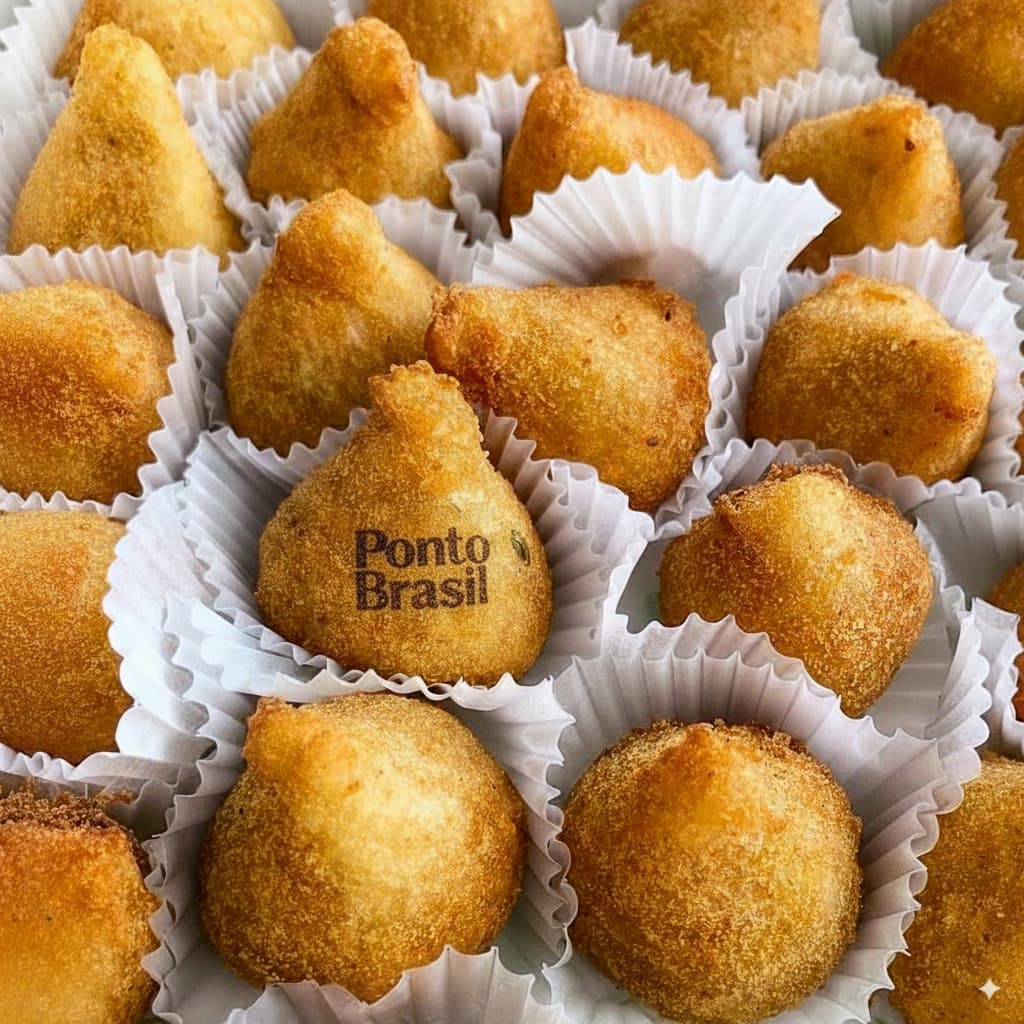 Coxinha chica de pollo y queso – 7 unidades Ponto Brasil