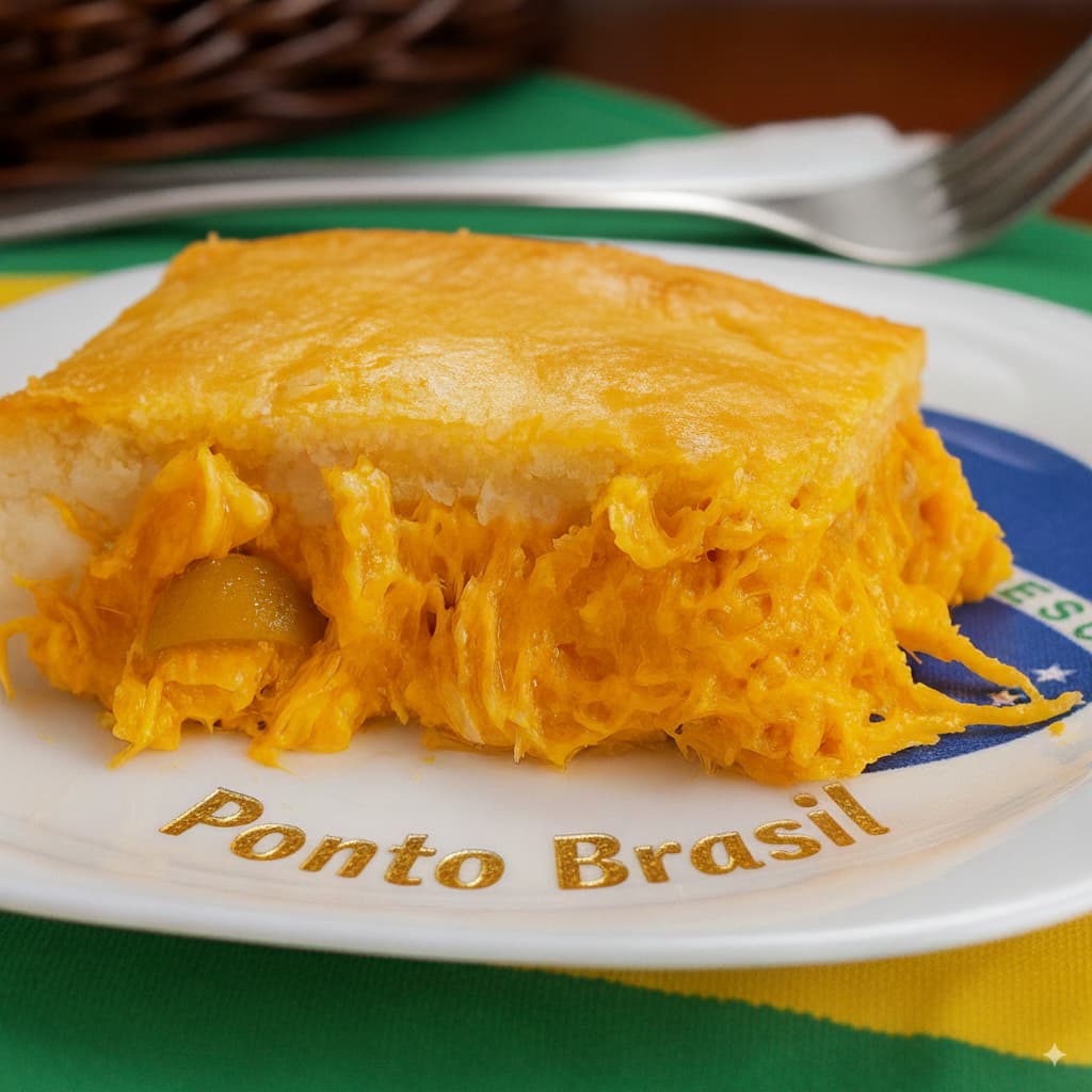 Empadão brasileño relleno de pollo 350 gr - Ponto Brasil