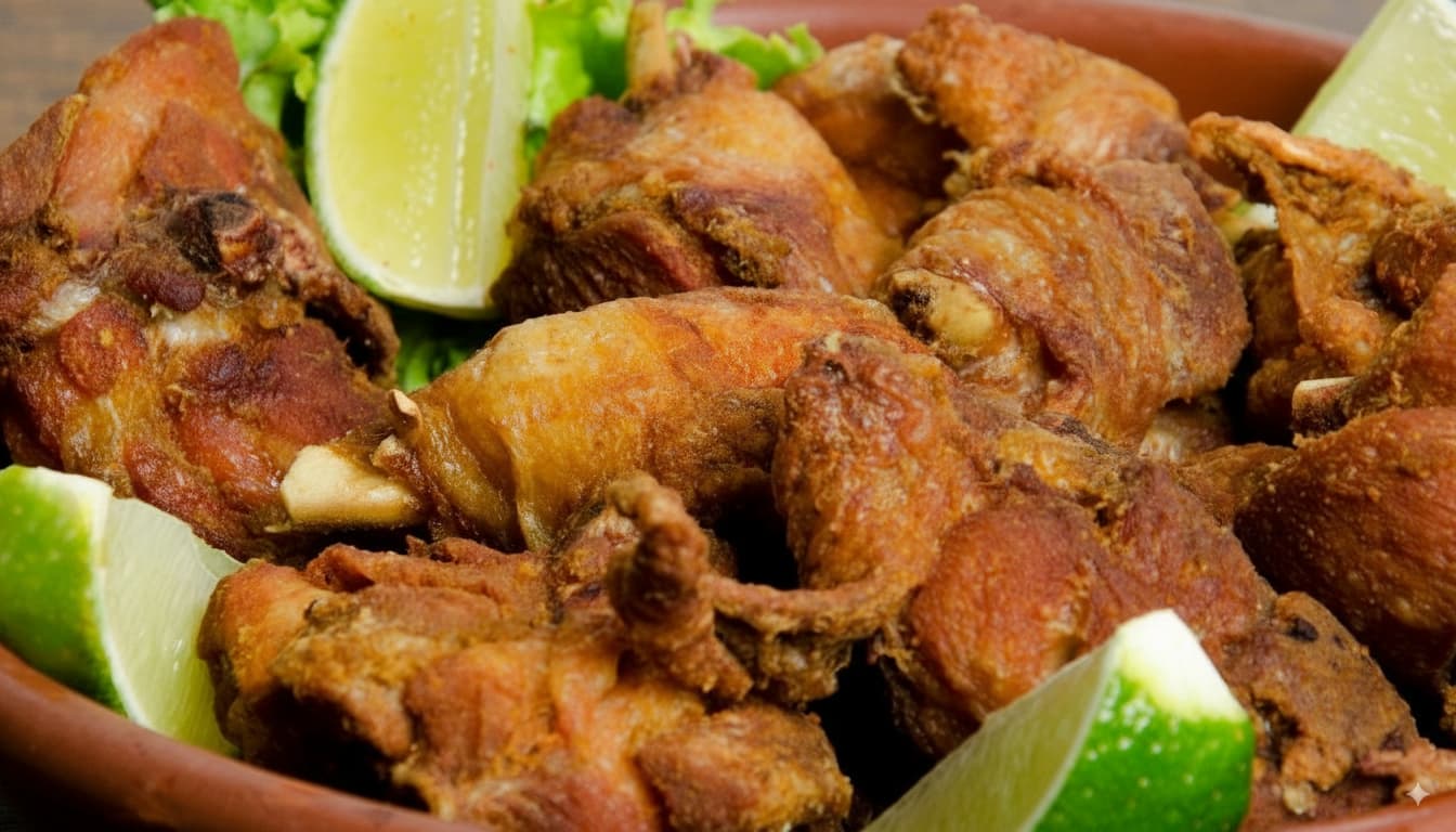 Frango Passarinho – pollo frito en trozos pequeños con yuca